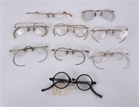 Group of Antique Spectacles Glasses