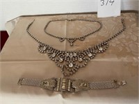 Rhinestone Jewelry WOW Necklaces Bracelet