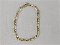 10KT Gold Figaro Bracelet