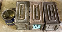 Lot of (3) .50 cal. Ammo Crates