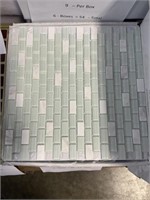 12" x 12" Glass Blend Staggered Mosaic Tile x60SF
