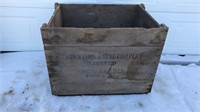 Crown Cork and seal company wooden box