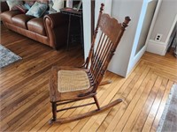 Cane seat Rocking Chair. Seat to Floor 14.5in
