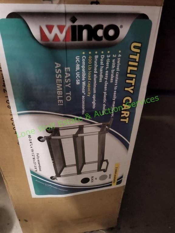 Winco Plastic Utility Cart