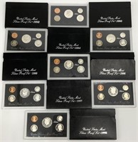 1992-1998 Complete Silver Proof Sets Series
