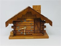 log cabin quartz clock