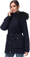 Women's Winter Fleece Lined Parka Coat