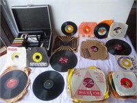 78's, 45 rpm records, 8-tracks, cassettes