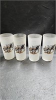 Cadillac Set of 4 Frosted Drinking Glasses