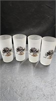 Packard Set of 4 Frosted Drinking Glasses