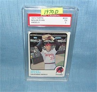 Nolan Ryan 1973 Topps graded baseball card