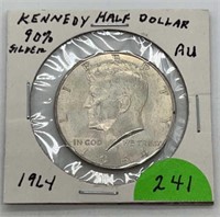 1964 90% Kennedy Half Dollar