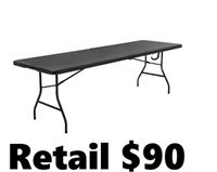 Cosco 2.6-ft x 8-ft Fold-in-half  Folding Table
