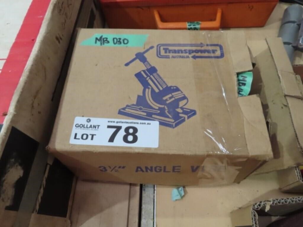 NEW Transpower 3 1/2" Angle Vise w Orig Packaging