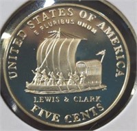 Proof 2004S Lewis and Clark nickel