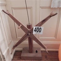 ANTIQUE YARN WINDER 35 IN