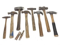 Vintage Hand Sledge & Claw Hammer Lot