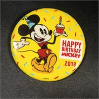 Disney Button Badge: Happy Birthday Mickey 2018
