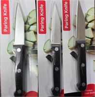 3 PVS TRUE LIVING PARING KNIFES
