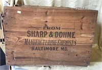 Vintage Sharp & Dohme shipping crate