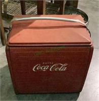 Vintage metal French Coca-Cola cooler with