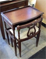 Antique writing desk and chair combo - chair has
