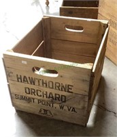 Vintage fruit crate Hawthorne Orchard, Summit