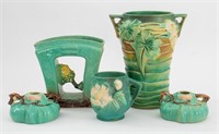 Roseville Pottery Table Pieces, 5