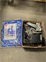 Box Lot of Hardware, Tools, and More