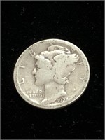 Vintage 1924 Mercury Silver Dime