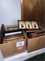 2 large boxes of picture frames