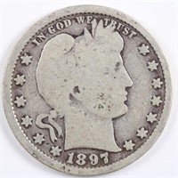 1897 Barber Quarter - Full Rim