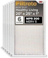 Filtrete 20x25x1 Ac Furnace Air Filter, Merv 5,