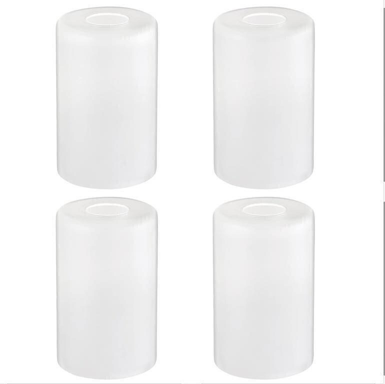 4 PACK WHITE FROSTED GLASS SHADES REPLACEMENT