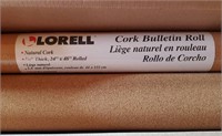 Cork Bulletin Roll, 3/32" thick, 24" x48"