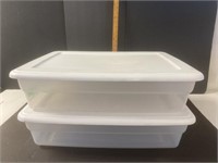 2 Small storage totes