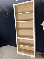 SOLID WOOD BOOKCASE ADJUSTABLE SHELVES 84"H X