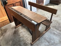 Collectable Victorian Timber Classroom Desk,