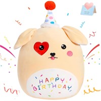 BSTAOFY 14'' Cute Happy Birthday Puppy Soft Plush