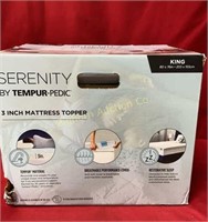 New Serenity Tempur-Pedic King 3" Mattress Topper