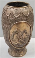 Antique Chinese Cast Bronze Vase