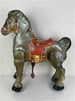 Vintage Mobo Pressed Tin Riding Horse