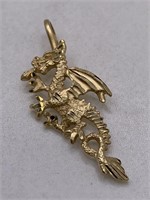 14K DRAGON PENDANT 2.81 GRAMS