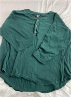 Large quarter button up long sleeve