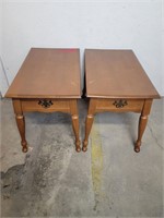 Set of Vintage Wooden End Tables