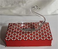 Jean Johnston Chocolate Box with Swan Candy  Dish