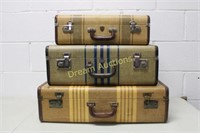 3 Vintage Suitcases