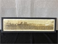 Framed Antique Infantry Photo c. 1919