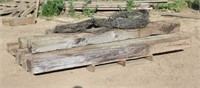 (10) Wooden Fence Posts, Approx 8FT