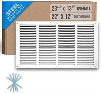 22x12 Duct Open Steel Return Air Grille Vent Cover